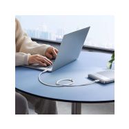 Baseus Silky USB-C/USB-C 1m 100W bílý rychlonabíjecí kabel - 5