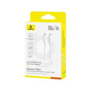 Baseus Silky USB-C/USB-C 1m 100W bílý rychlonabíjecí kabel - 6