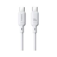 Baseus Silky USB-C/USB-C 1m 100W bílý rychlonabíjecí kabel - 8