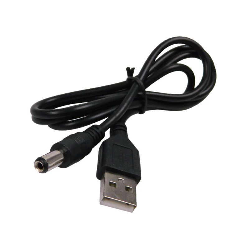 Kabel USB-A/napájecí konektor 5.5x2.1mm 0.8m - 1