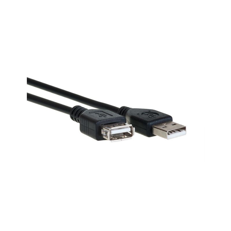 AQ KCV018 - 1,8m kabel prod.USB2.0AF-USB2.0AM - 1