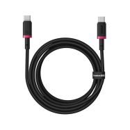 Baseus Dura USB-C/USB-C 2m 100W černo/červený rychlonabíjecí kabel - 1
