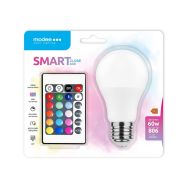 Modee E27 A60 RGB+4000K 9,4W/60W 806lm + dálkové ovládání (MSL-G9,4WE27RGB-R) - LED žárovka - 1