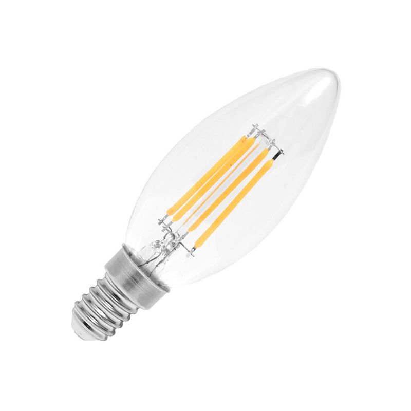 Ecolite LED 2W-RETRO/C37/E14 Filament čirá - LED žárovka - 1