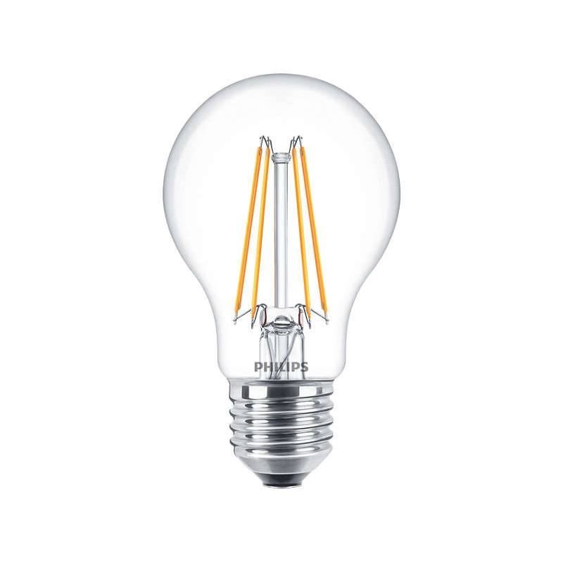Philips 60W/2700K/7W E27 - LED žárovka čirá - 1