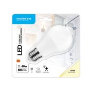 Modee E27 A60+čidlo 4000K 8,8W/60W 806lm (MSL-G4000K8,8WE27-PIR) - LED žárovka - 1