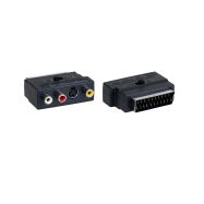 AQ KV201 - redukce Scart - 3xCINCH s přepinač - 1