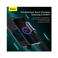 Baseus TZCCJD-A0G 40W 2xUSB-A kabel USB-C 5A - nabíječka do auta - 2