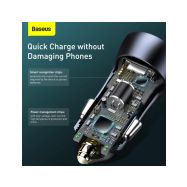 Baseus TZCCJD-A0G 40W 2xUSB-A kabel USB-C 5A - nabíječka do auta - 4