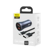 Baseus TZCCJD-A0G 40W 2xUSB-A kabel USB-C 5A - nabíječka do auta - 7