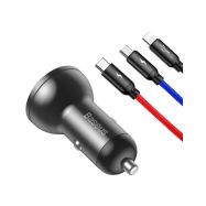 Baseus PB2259Z-P0A2 24W 4,8A 2xUSB kabel 3v1 (microUSB/USB-C/lightning - 2