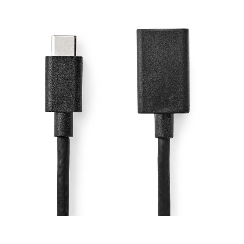 Nedis CCGT61710BK02 kabel USB-C.vidlicel/USB-A.zásuvka - 1
