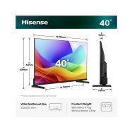 Hisense 40A5S - QLED Full HD televizor 40" - 7