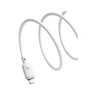 Baseus Silky USB-A/Lightning 1m 20W bílý kabel - 3