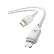 Baseus Silky USB-A/Lightning 1m 20W bílý kabel - 4
