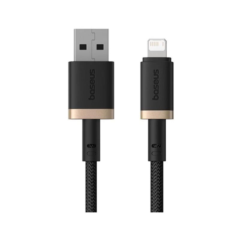 Baseus Dura USB-A/Lightning 1m 2,4A černo zlatý kabel - 1
