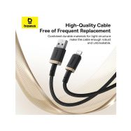 Baseus Dura USB-A/Lightning 1m 2,4A černo zlatý kabel - 7