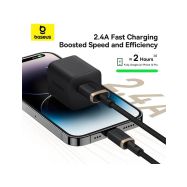 Baseus Dura USB-A/Lightning 1m 2,4A černo zlatý kabel - 8