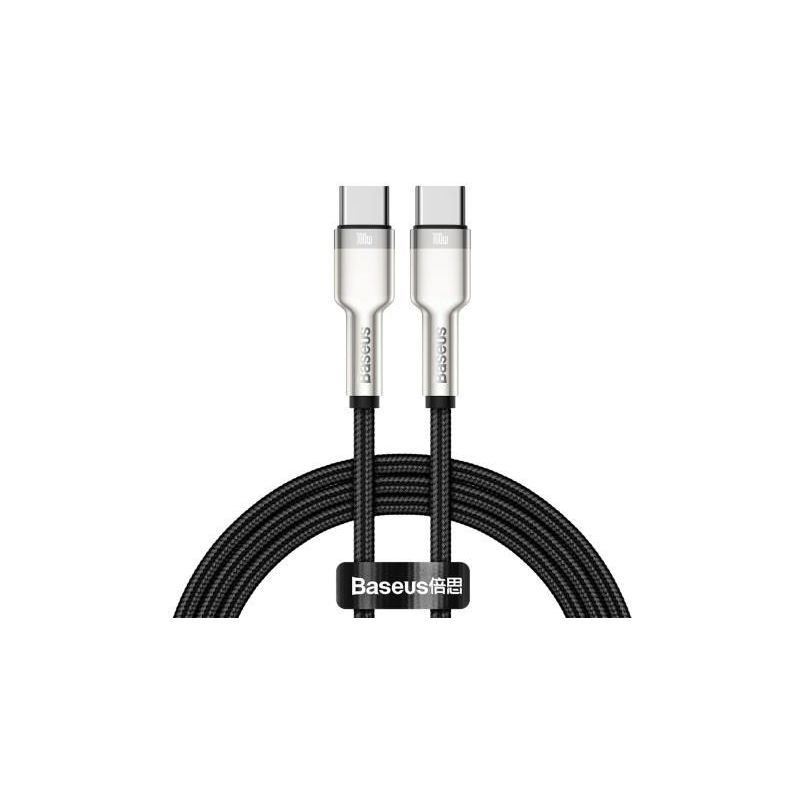 Baseus Cafule USB-C/USB-C 2m 100W černý kabel - 1