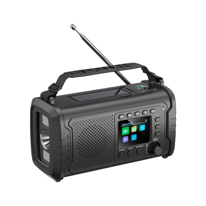 Sencor SRD 1090SCLD B - nouzové rádio DAB+/FM,LED svítilna,power banka - 1