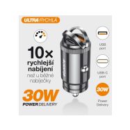 Aligator CHPD0006 - nabíječka do auta 30W USB+USB-C - 4