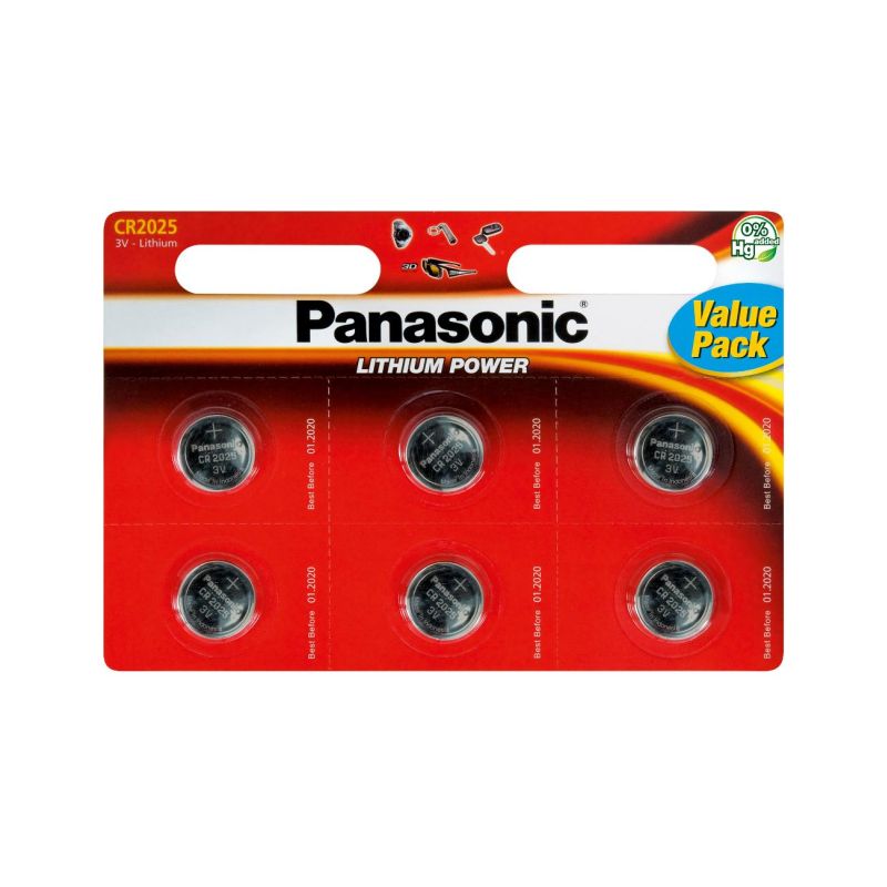 Panasonic CR-2025EL/6BW - baterie 1ks - 1