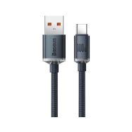 Baseus Crystal Shine USB-A/USB-C 2m 100W černý kabel - 2