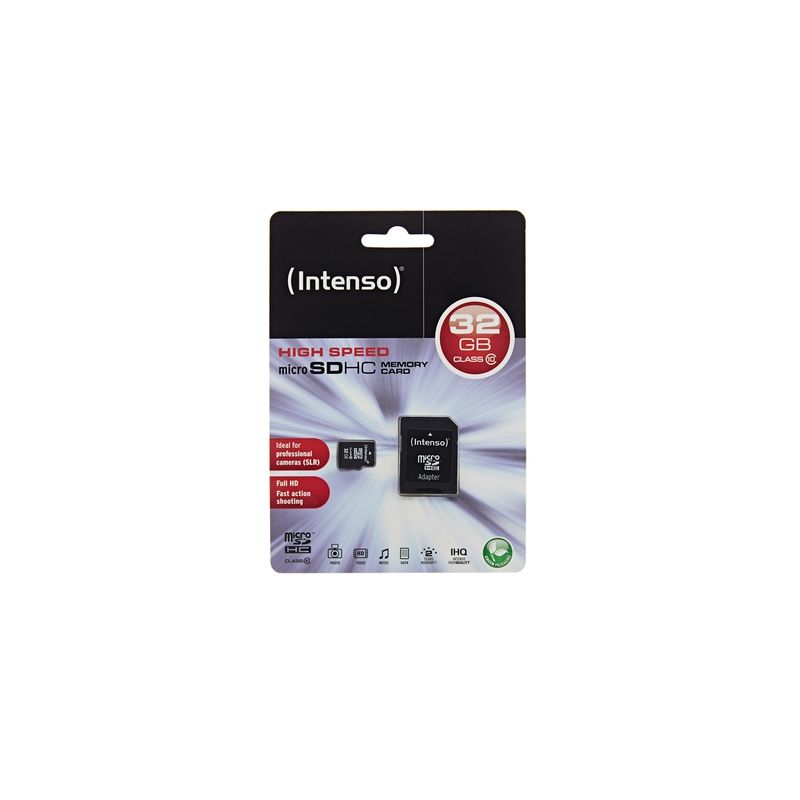 Intenso 32GB - mikroSDHC karta Class10 s adaptérem - 1