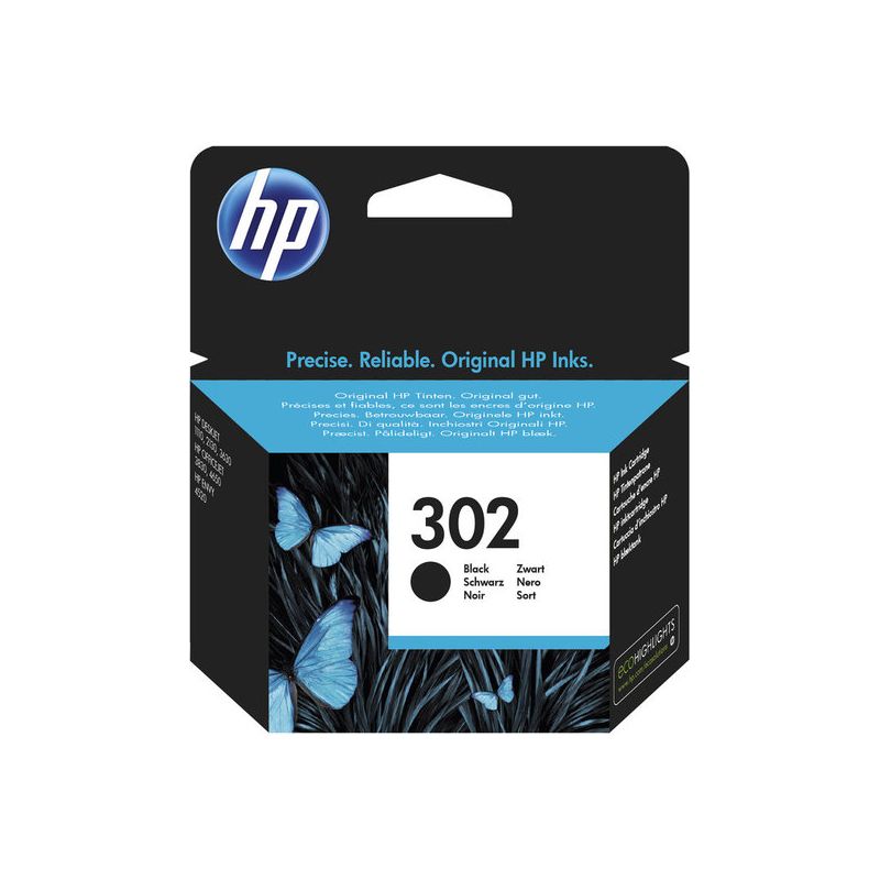 HP 302 Black, F6U66AE - 1