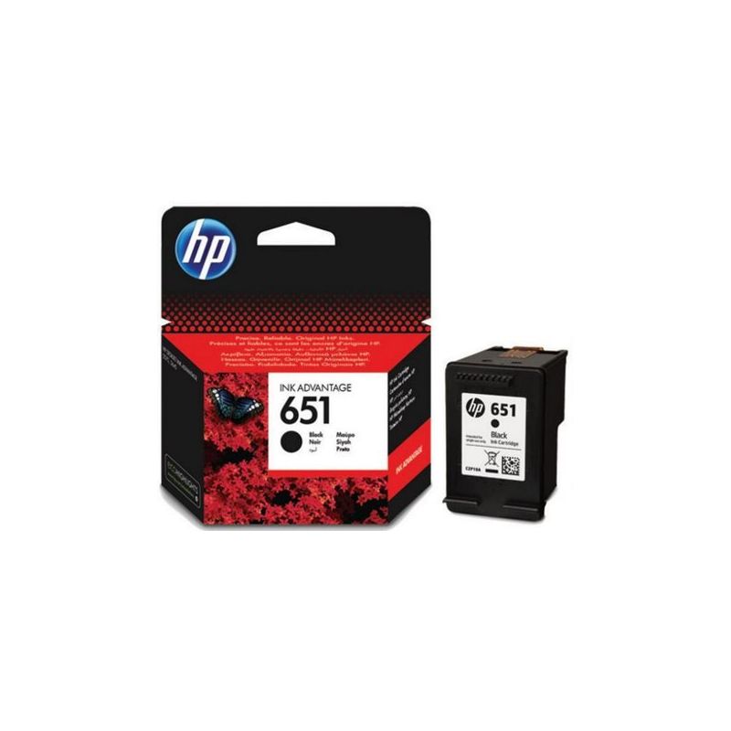 HP 651 Black, C2P10AE - 1