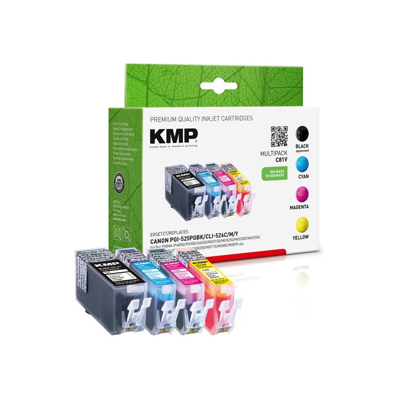 KMP C81V / PGI-525Bk CLI-526C/M/Y - 1 KMP C81V / PGI-525Bk CLI-526C/M/Y - 1