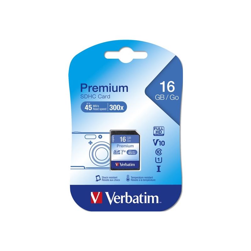 VERBATIM 43962 SDHC 16GB class 10 - 1