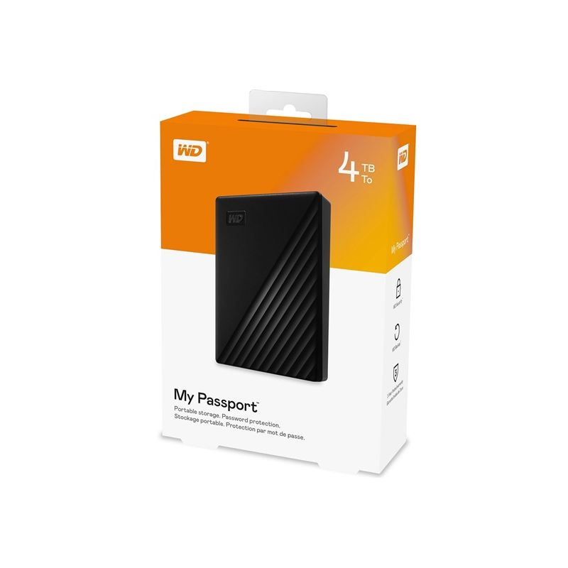 WD My Passport Portable 4TB Black - 1