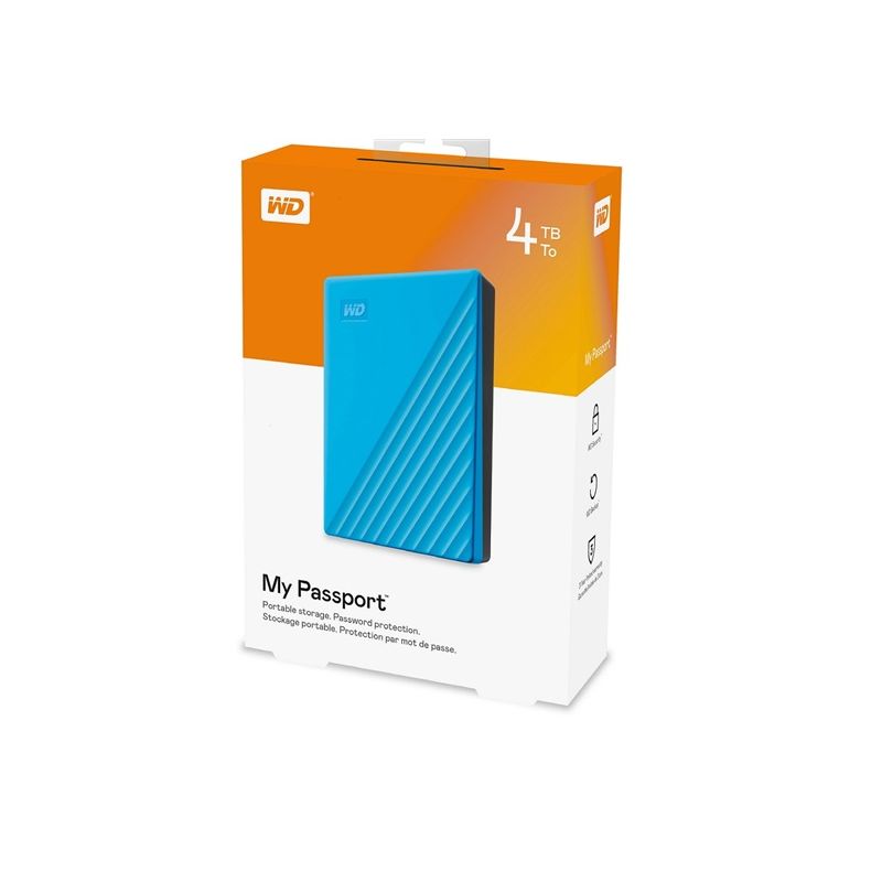 WD My Passport Portable 4TB Blue - 1