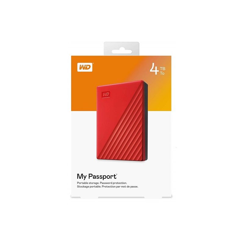 WD My Passport Portable 4TB Red - 1