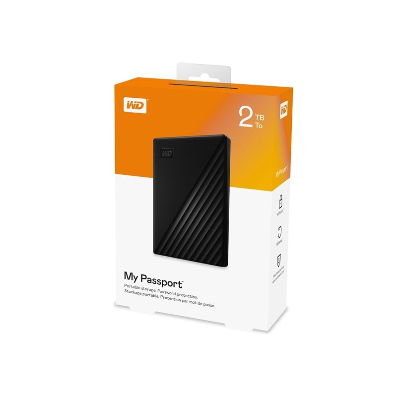 WD My Passport Portable 2TB Black - 1