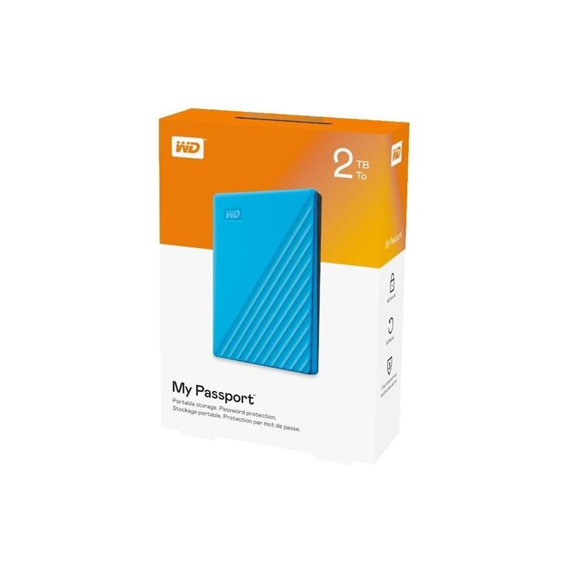 WD My Passport Portable 2TB Blue - 1