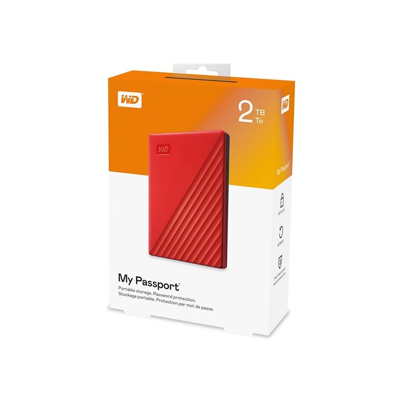 WD My Passport Portable 2TB Red - 1