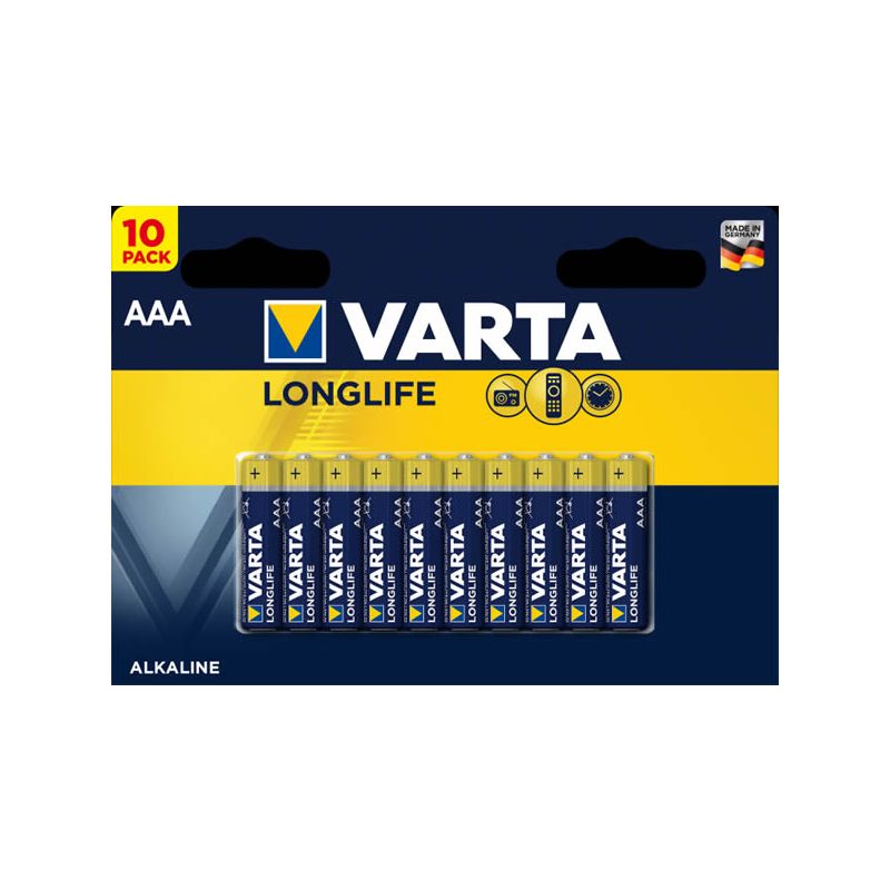 Varta LR03 Longlife AAA 1,5V-alkalická bateri - 1