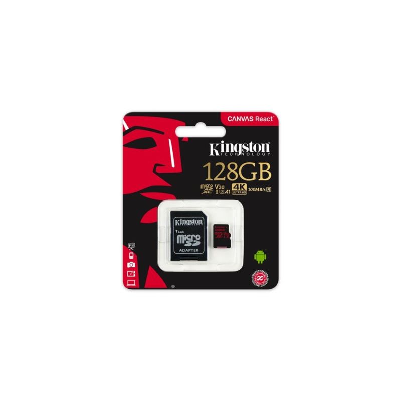 Kingston 128GB microSDXC A1 CL10 100MB/s - 1