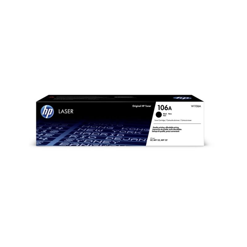 HP 106A Black Laser Toner, W1106A - 1