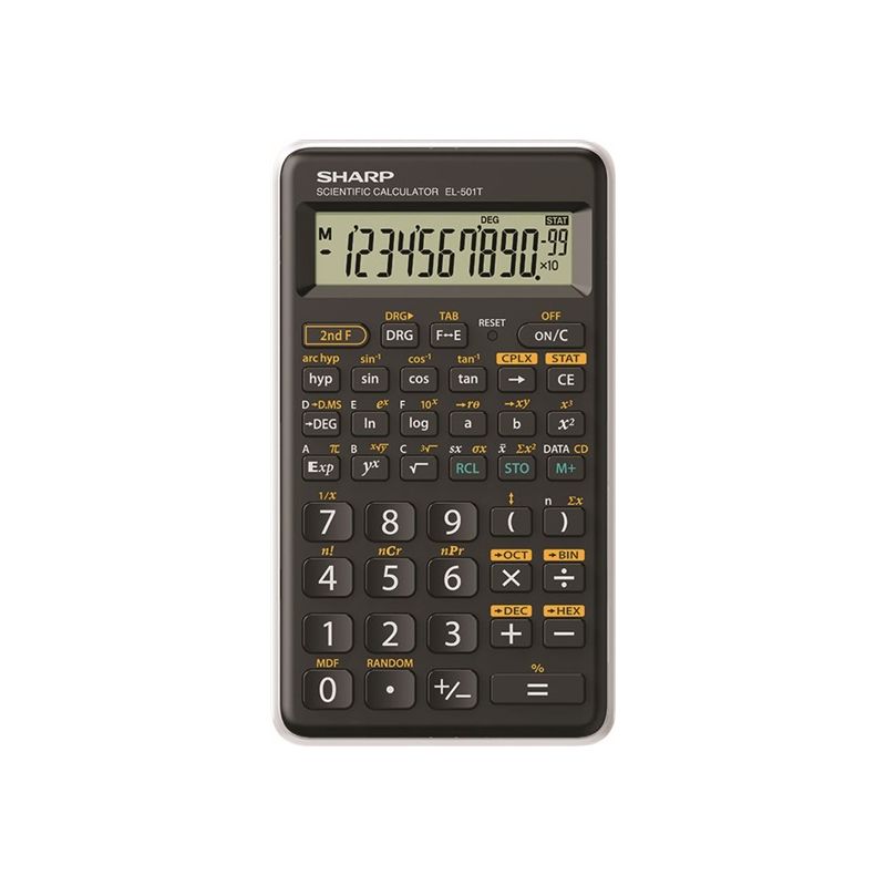 Sharp kalkulačka - EL-501T - bílá - 1