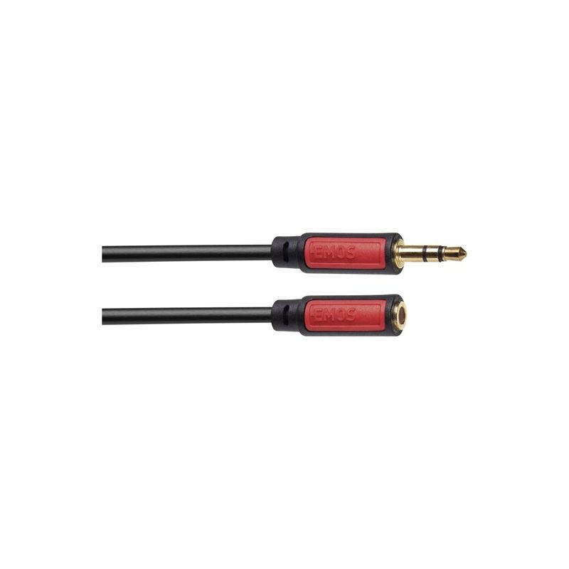 Emos SM5102 3,5MM ST/M-3,5MM ST/F 2,5M Č - 1 Emos SM5102 3,5MM ST/M-3,5MM ST/F 2,5M Č - 1