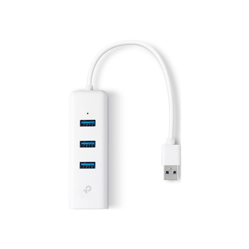 TP-LINK UE330 USB Hub & Ethernet adaptér - 1