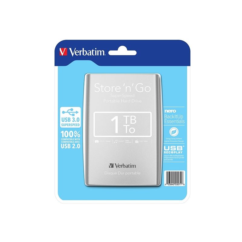 VERBATIM Store'n'Go 1TB Silver (53071) - 1