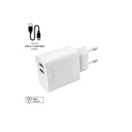 Fixed nabíječ USB/Lig 17W FIXC17N-2UL-WH - 1