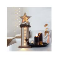 Solight vánoční LED dřevěná dekorace, hvězda, 2x AA - 1V237 - 2