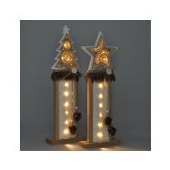 Solight vánoční LED dřevěná dekorace, hvězda, 2x AA - 1V237 - 5