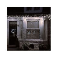 Solight LED vánoční závěs, rampouchy, 120 LED, 3m x 0,7m, přívod 6m, venkovní, teplé bílé světlo, paměť, časovač - 1V40-WW - 3