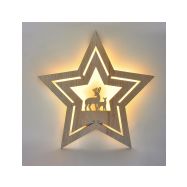 Solight LED nástěnná dekorace vánoční hvězda, 24x LED, 2x AA - 1V261 - 5